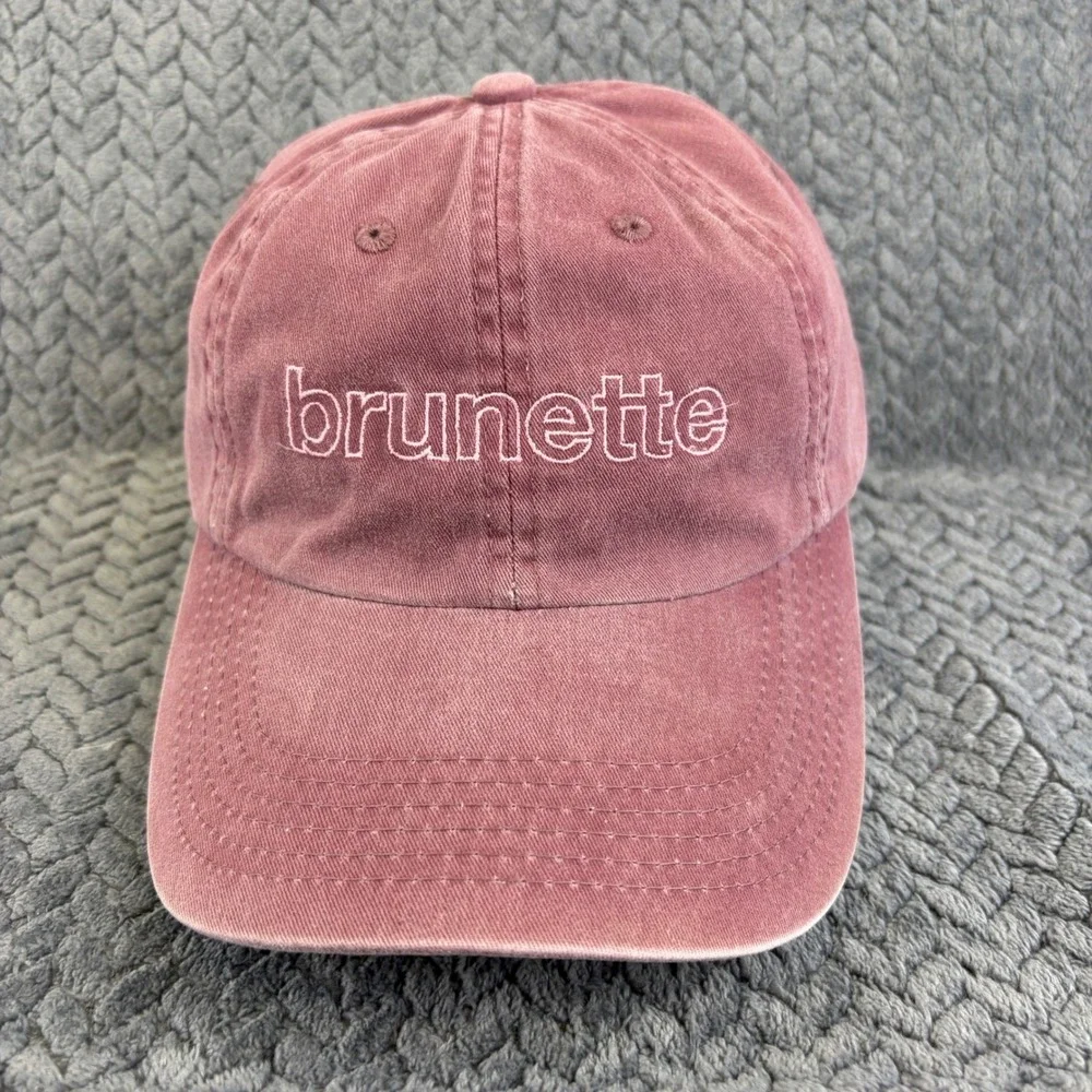Friday + Saturday Brunette Baseball Cap Mauve Pink Port Authority Dad Hat